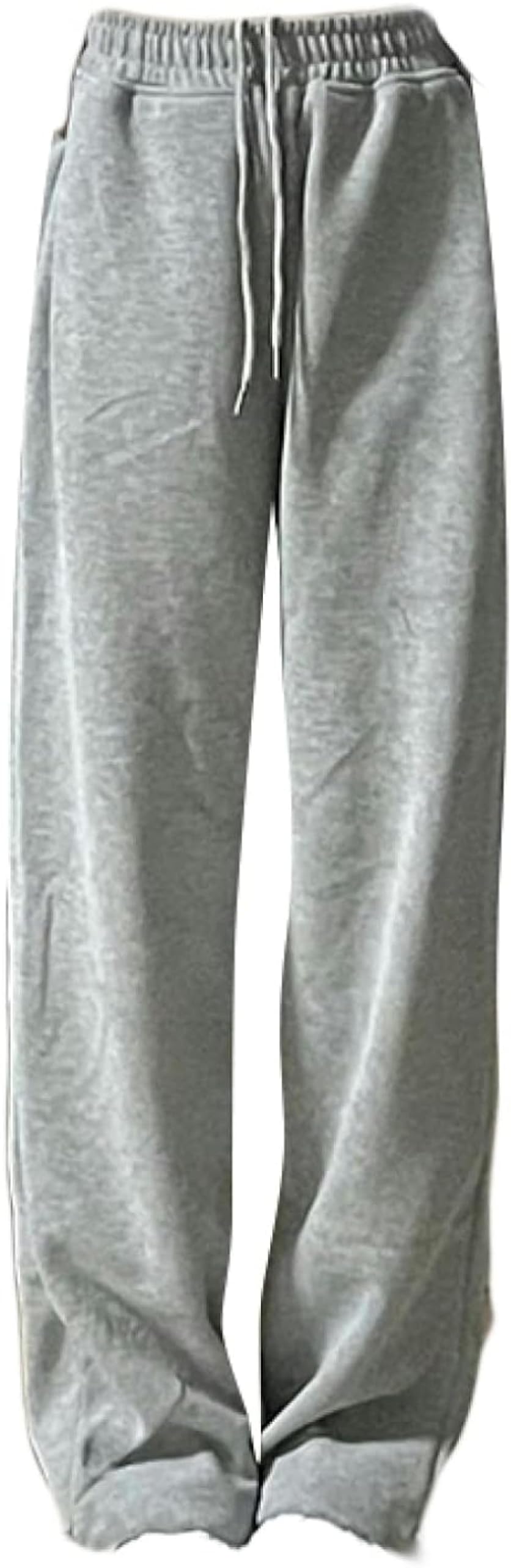 Womens Wide Leg Warm Sports Pleated Drawstring Loose Work Pants Casual