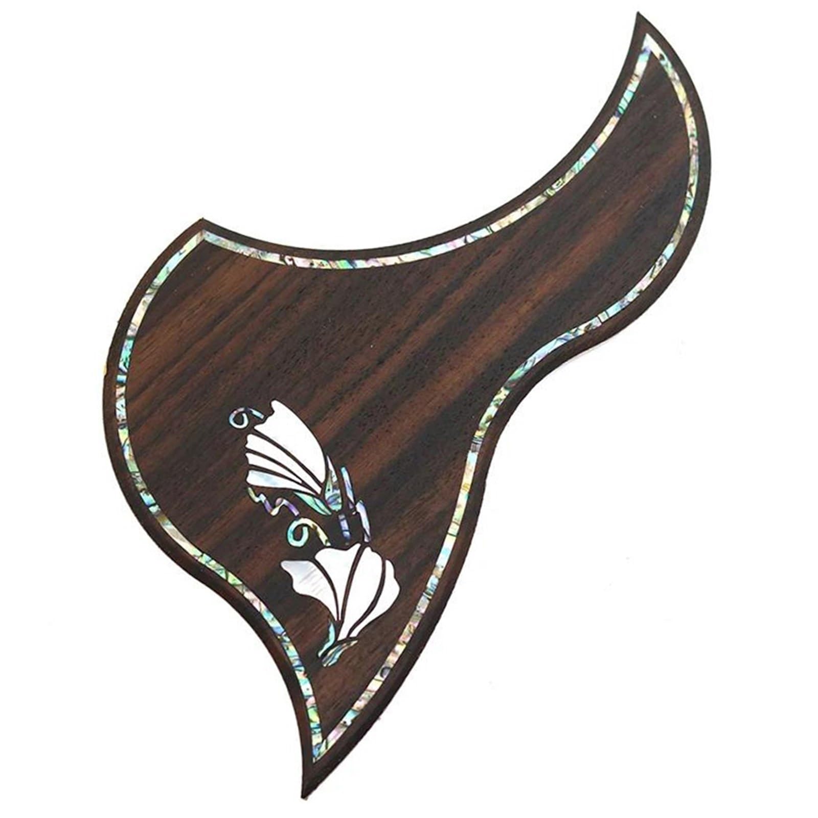 Mały Pickguard Do Gitary Akustycznej Osłona Na Kostkę Do Gitary Akustycznej Z Palisandru Z Powłoką Osłona Na Kostkę Do Gitary Akustycznej Łatwa W Montażu(B)