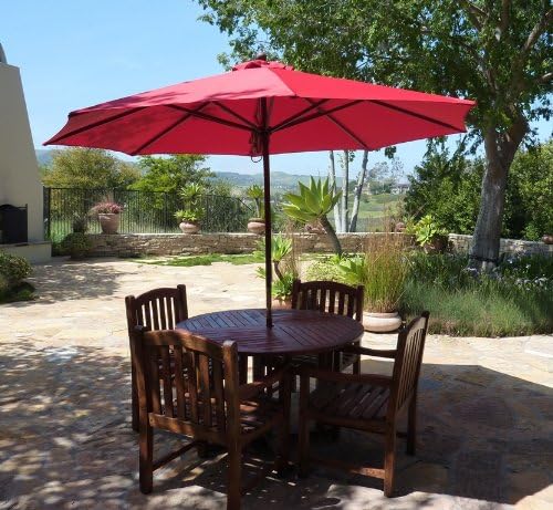 Formosa Covers Replacement Umbrella Canopy for 9ft 8 Ribs Red (CANOPY ONLY)