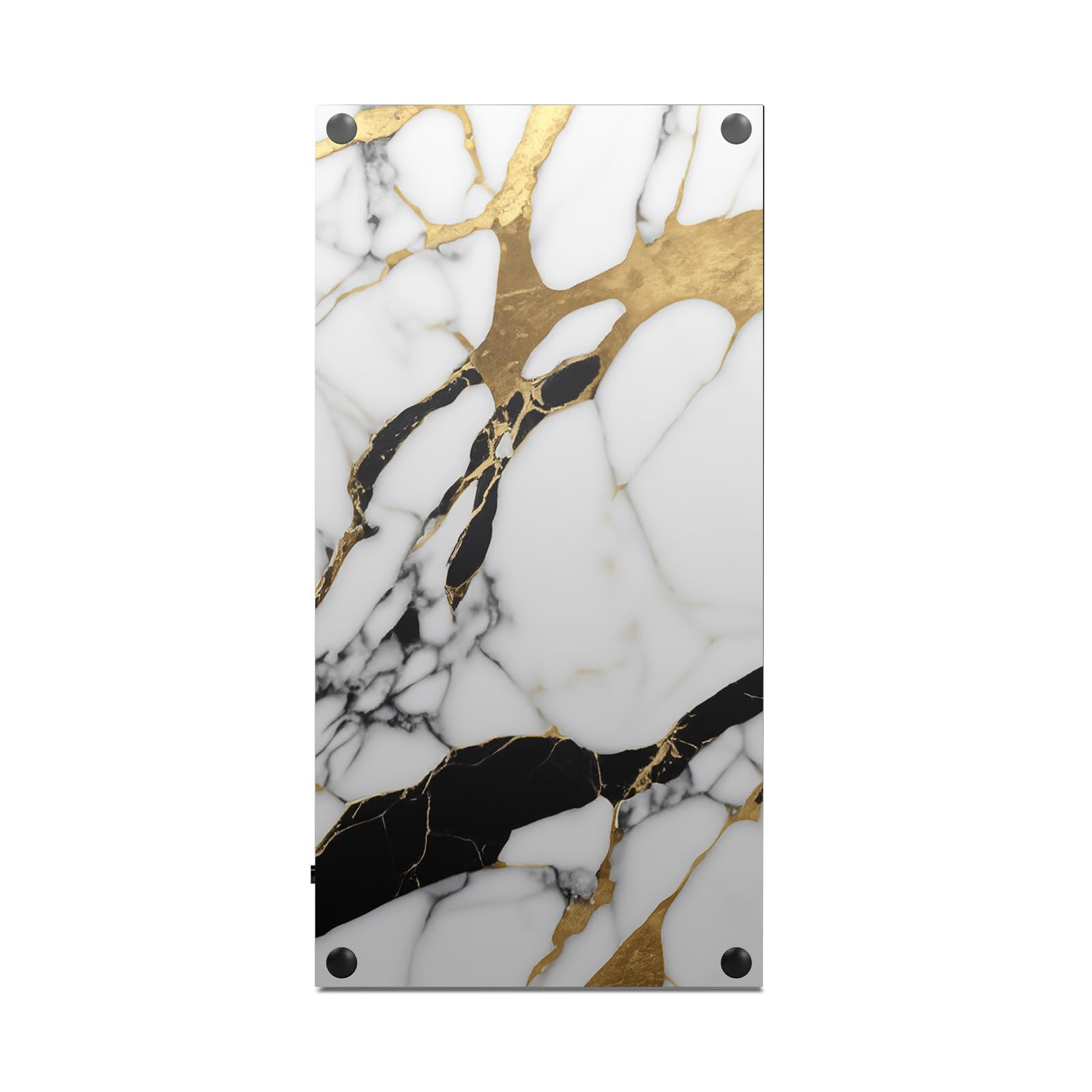 Head Case Designs Blanc, Doré Et Noir Marbre Vinyle Autocollant De Jeu Peau Autocollant Couverture Compatible avec Xbox Series X Console