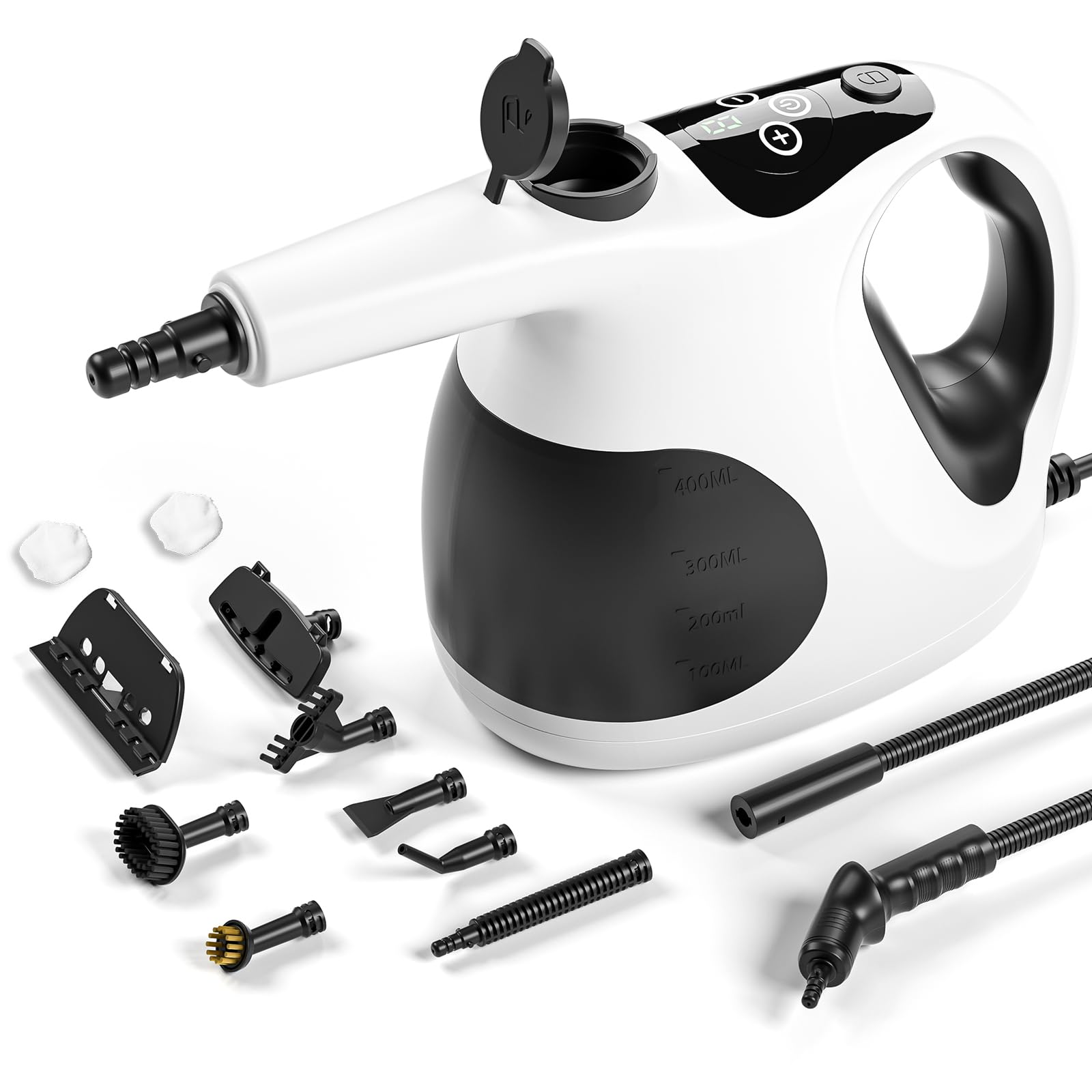 Handheld Steam Cleaner for Home 3s Instant Heat-Up Lightweight and Easy Refill Portable Steamer for Grout Furniture Kitchen