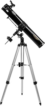 Omegon Telescope N 76/900 EQ-2 Newton Mirror Telescope Precise EQ-2 Mount for Moon and Planets Includes Extensive Accessories Also Suitable for Beginners and Hobby Astronomers