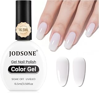 JODSONE Gel Nail Polish Ash Gray U V 16.5ml LED Soak Off Nail Color for Home Manicures Ash Gray Lacquer for Solid Designs Gift for Women
