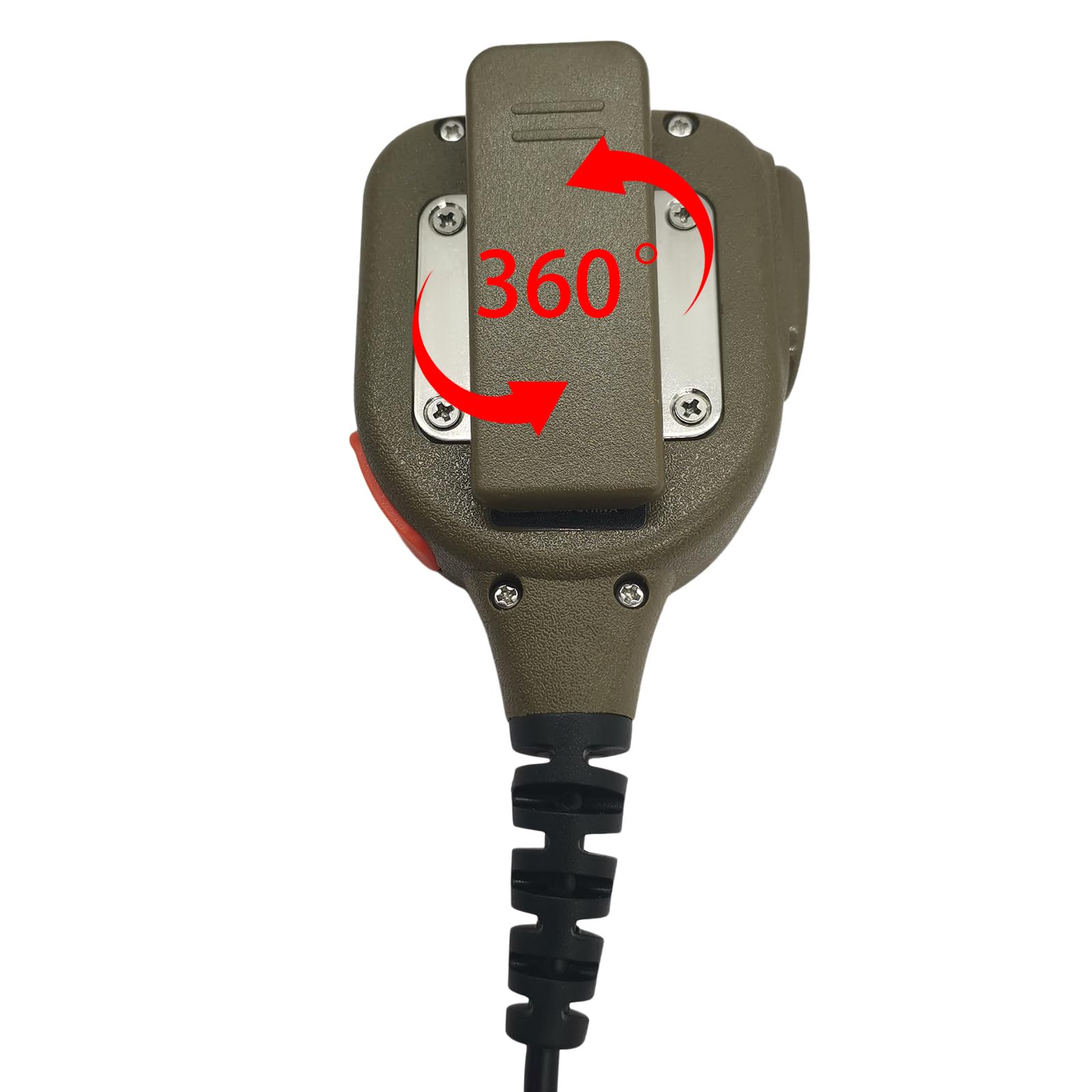 Micrófono de solapa impermeable IP67 para radio Walkie Talkie para Hytera Hyt bd502i bd552i bd612i pd502i tc-320 tc 508 tc-508 tc-610 tc508 pd402i bd402i pd562i PD482 I (bronceado)