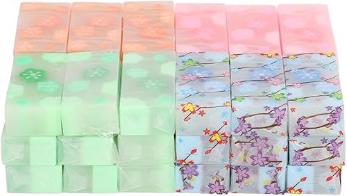 36 borradores de lápiz para niños, borradores de corrección de patrones para escuela, papelería, fiesta, recompensa, estudiantes, profesores,