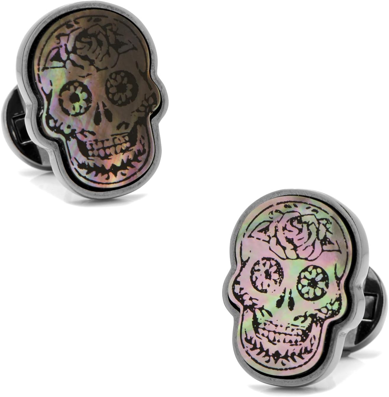 Ox & Bull Trading CompanyDay of the Dead Skull Smoke Mother of Pearl Cufflinks