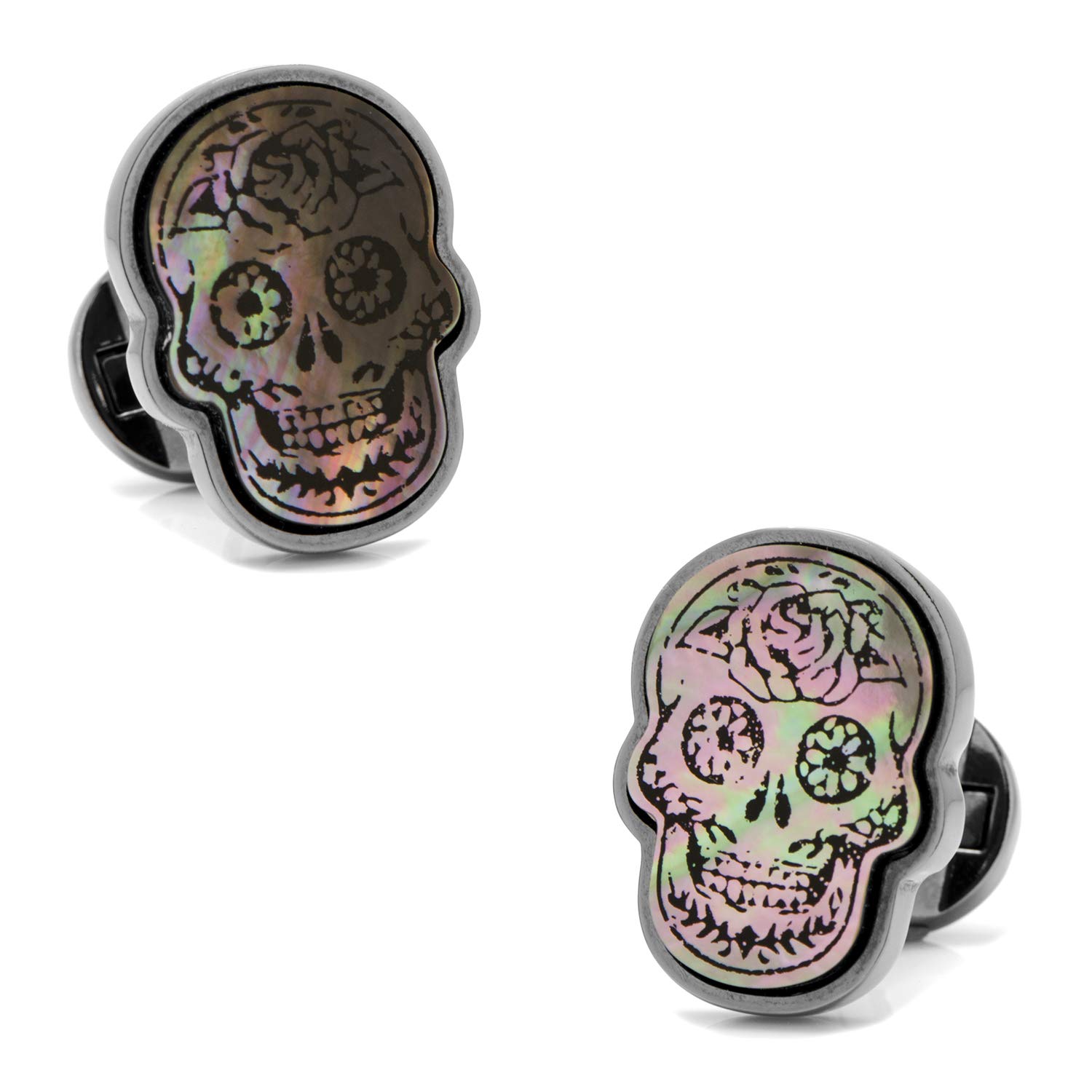 Ox & Bull Trading CompanyDay of the Dead Skull Smoke Mother of Pearl Cufflinks