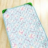 ララナイト コットカバー キャラクター シナモロール ドラえもん 約60×100cm 約60×130cm 約60×150cm お昼寝カバー コットシーツ 四隅ゴム付き ネームタグ付き 保育園 幼稚園 60×100cm シナモロール／パステルブルー／N