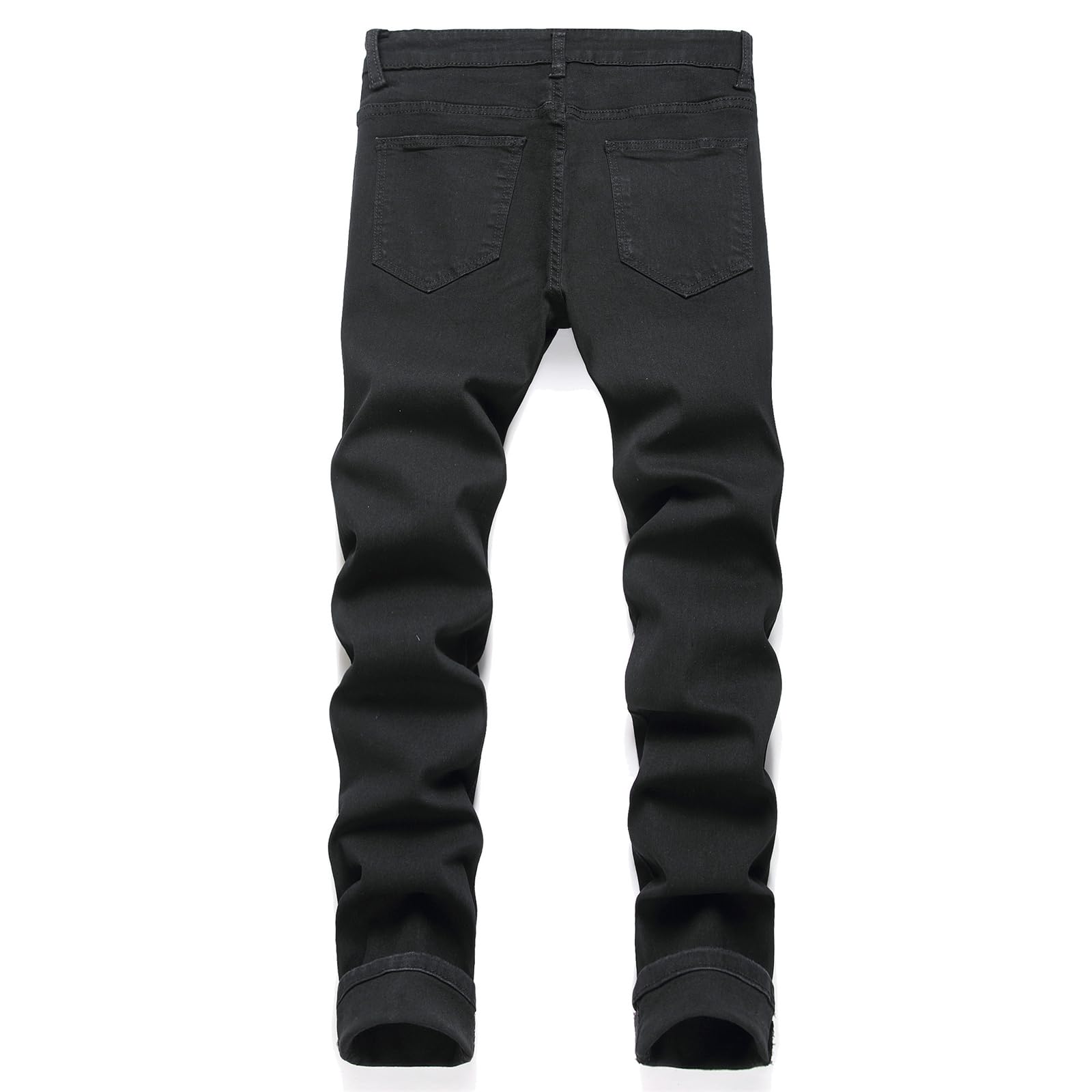 Männer Slim Fit Jeans Stretch Denim Bleistift Hosen Skinny Gerade Hip Hop Biker Stretchy Jeans