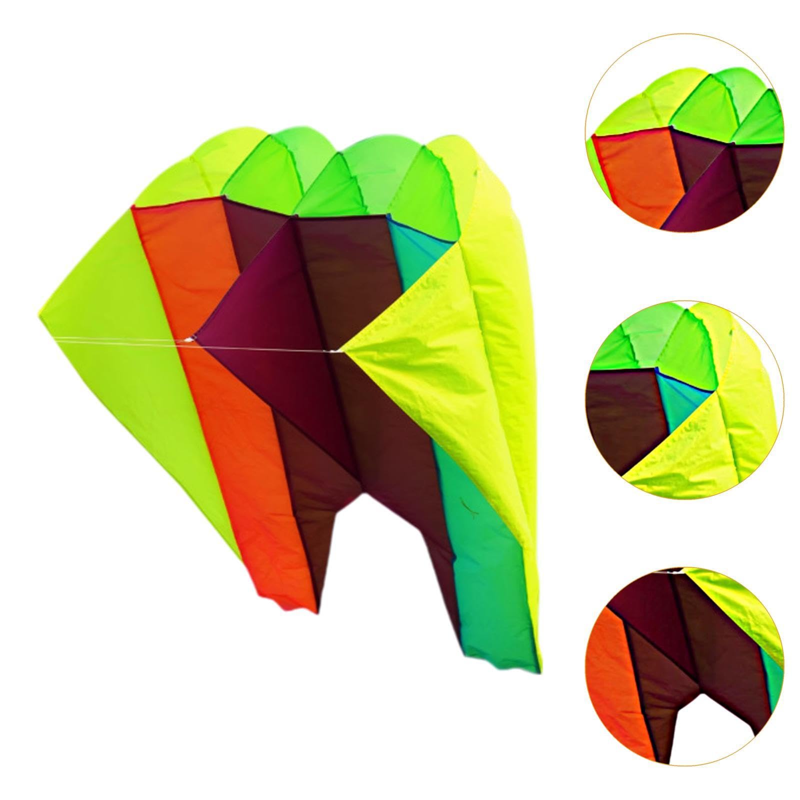 perfk Cometa con Mosca 3D, Actividades únicas Multicolor, Juego Infantil Plegable, Actividad, Pantalones Cortos Grandes, Cometa para césped, jardín, Viaje