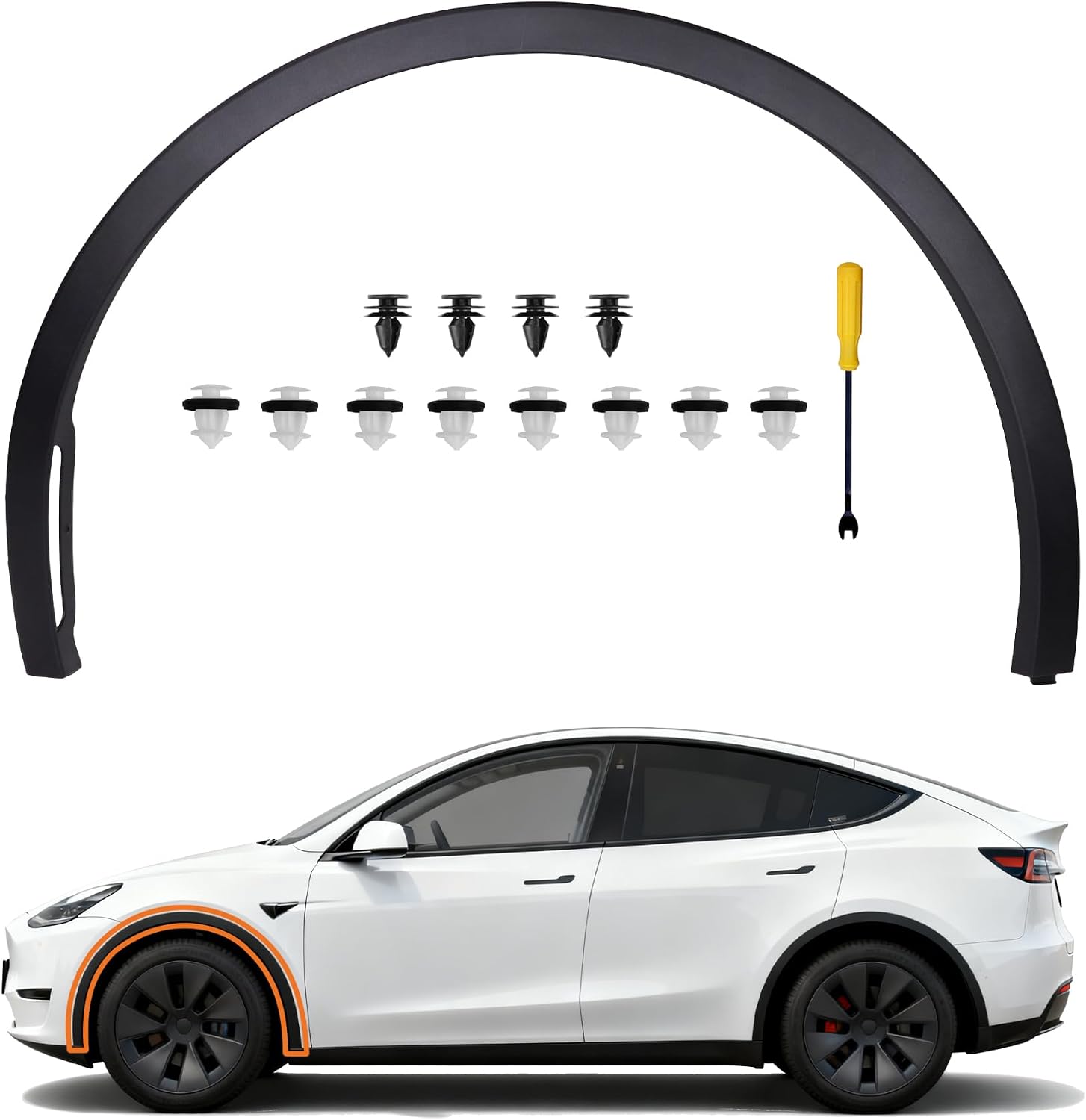 Right Side Front Fender Trim for Tesla Model Y 2020 2021 2022 2023 2024