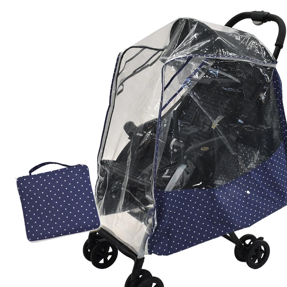 Ogawa LINEDROPS Original Rain Cover for Strollers, Front and Back, For A-Type, B Type Strollers, Buggies -