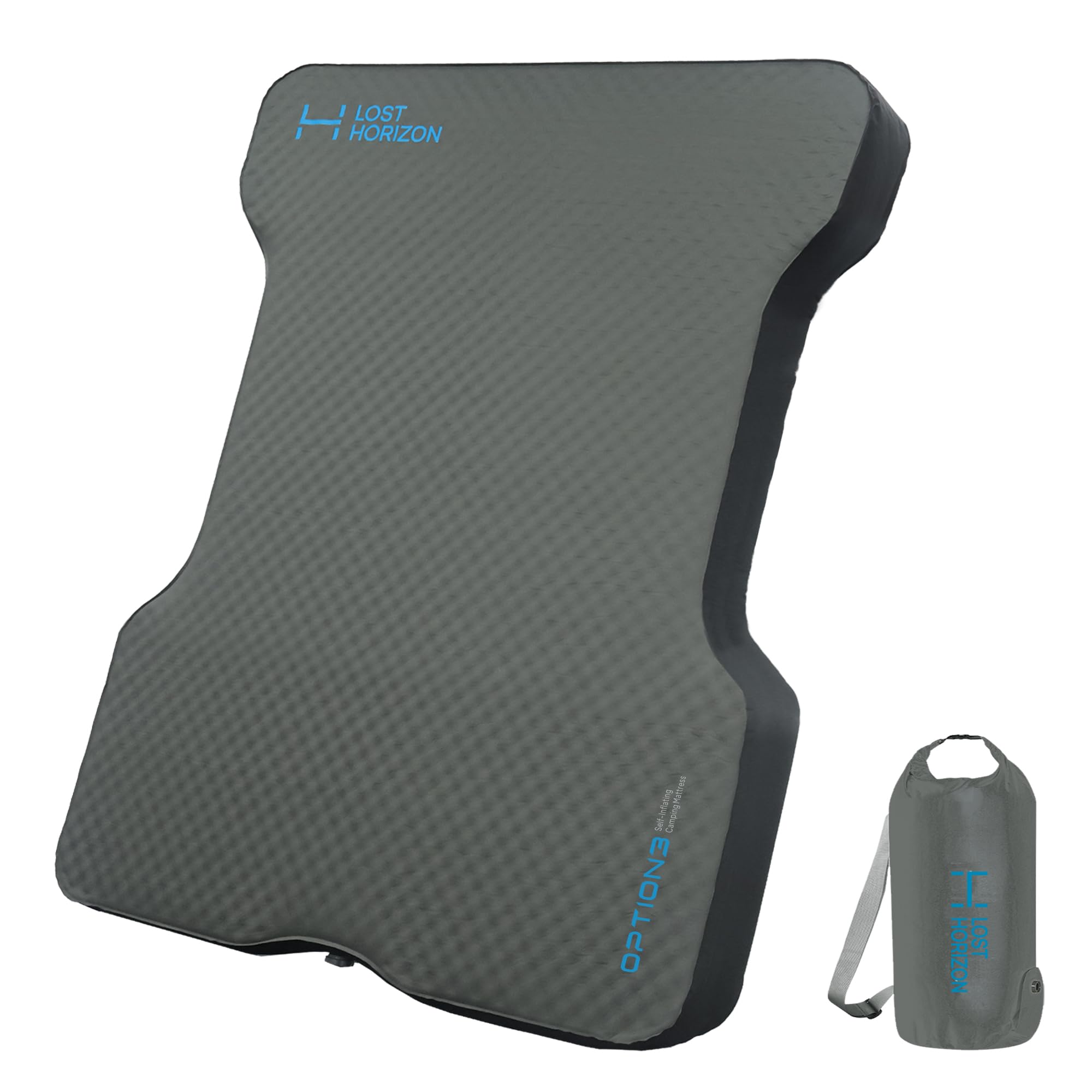 LOSTHORIZON Truck Bed Camping Air Mattress with Foam, Self Inflating Sleeping Pad for Full Size 5.5-5.8FT with Air Pump, 4.5