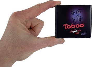 Worlds Smallest Taboo Miniature Compact Edition of The Classic Guessing Game, Portable Party Game for Kids, Teens & Adults (Ages 6+)