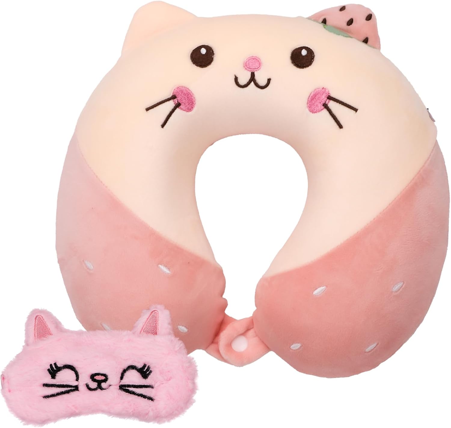 SummitEdge Kids Travel Pillow, Kids Neck Pillows for Travel, 30 x 30cm Memory Foam Travel Neck Flight Pillow for Kids and Adults with Sleep Eye Mask SummitEdge Kids Travel Pillow, Kids Neck Pillows for Travel, 30 x 30cm Memory Foam Travel Neck Flight Pillow for Kids and Adults with Sleep Eye Mask