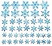 750pcs Snowflake Confetti for Table Frozen Confetti Blue Snowflake Table Scatter Winter Wonderland Birthday Party Supplies, 3 size