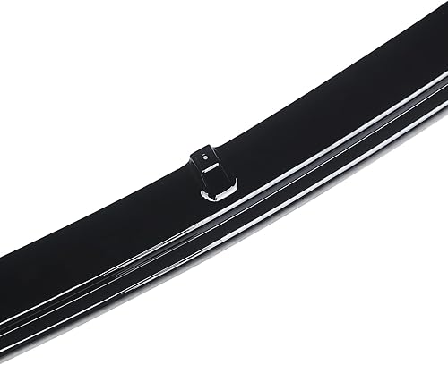 Miniatura 7 de NINTE Borde delantero para Honda Civic Hatchback 2017-2021 y Si ABS negro brillante, 3 piezas parachoques delantero divisores de labio delantero