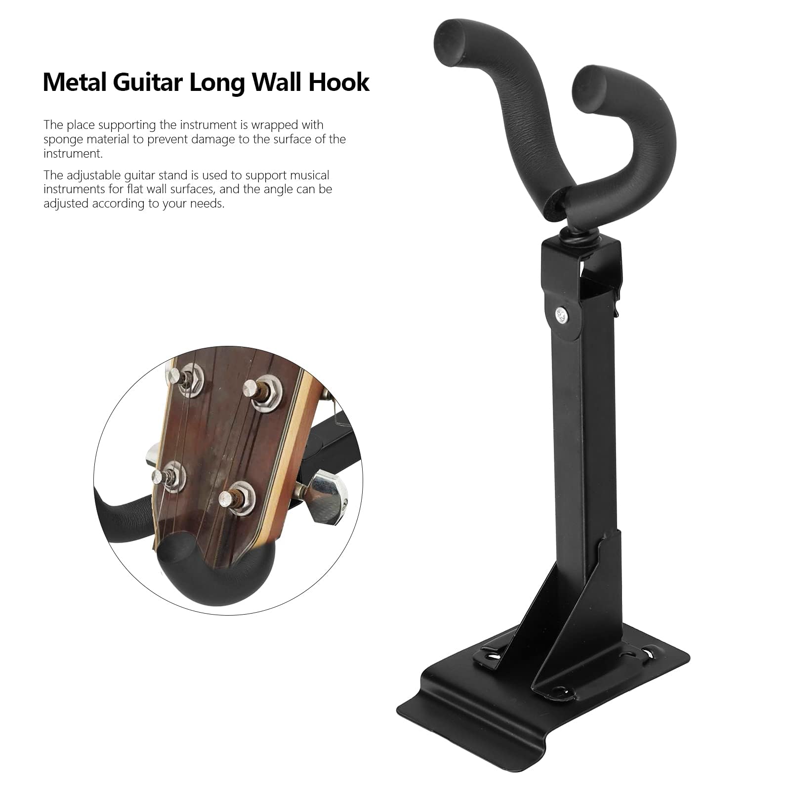 Guitar Holder Wall Mount Guitar Hanger, Guitar Long Wall Hanger - Image 3