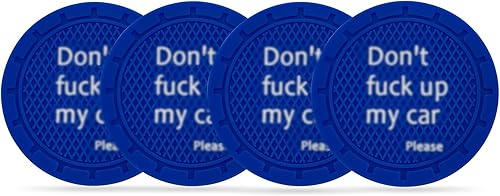 Posavasos para automóvil, 4 unidades, universal, antideslizante, portavasos integrados, portavasos de PVC, portavasos para automóvil, regalo