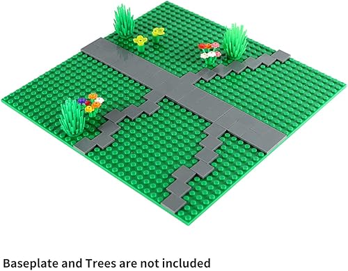 Miniatura 10 de Feleph 2 x 2 azulejos × 500 piezas y piezas de ladrillos planos, bloques de construcción multicolor a granel para suelo de pared de superficie lisa,