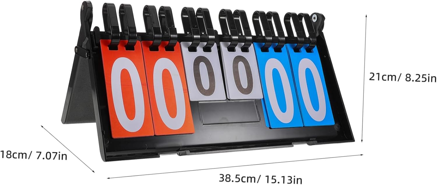 Portable Basketball Scoreboard Multi-Function Scorekeeper for Sports Games Easy to Use Design Digits for Basketball Badminton and More
