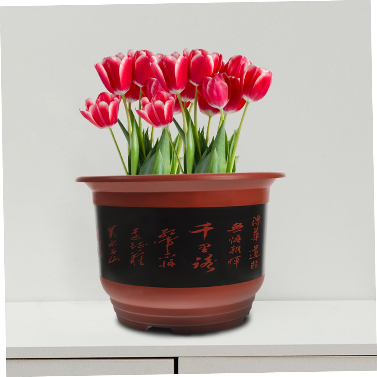 HANABASS 2pièces Pot De Fleurs Plastique Drainage pour Orchidées Pots De Pépinière Jardinière Extérieure Printanière pour Plantes