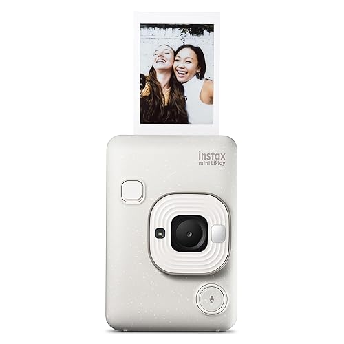 Fujifilm INSTAX Mini LIPLAY Hybrid Instant Camera - Misty White - Misty White