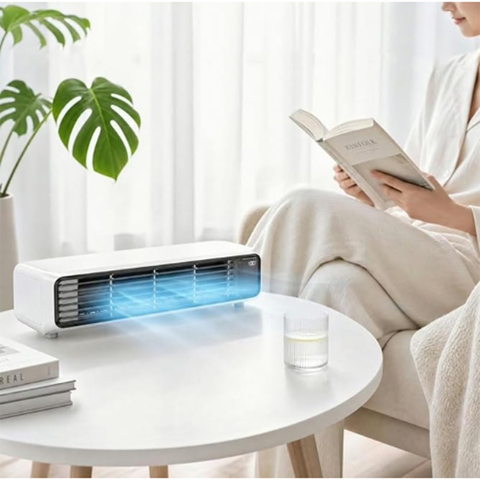 Ventilatore a Torre Verticale Portatile Raffreddamento Operazione Silenziosa con Telecomando Ventilatore da Pavimento per Camera da Letto Ufficio,Nero