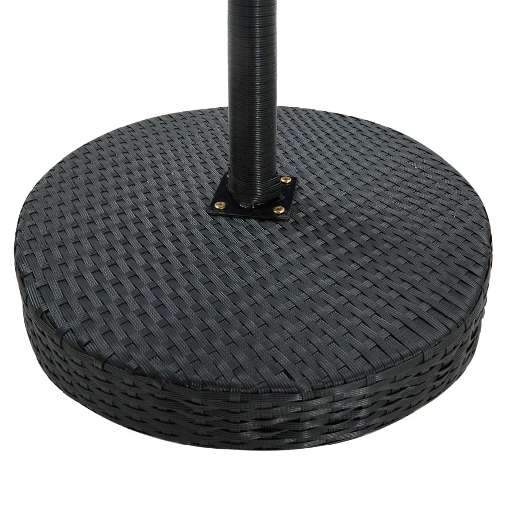 vidaXL Set de Muebles de Bar de Jardín 3 Piezas Mesa Silla Asiento Patio Terraza Balcón Barra Bistró Muebles Mobiliario Ratán Sintético Negro