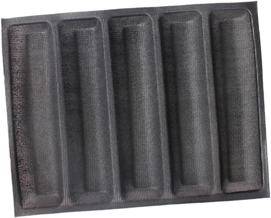 12 Inch 5-compartment Silicone Bread Baking Mold, Non-stick French Bread Loaf Pan, Household Bakeware for Oven Baking and Toast Making