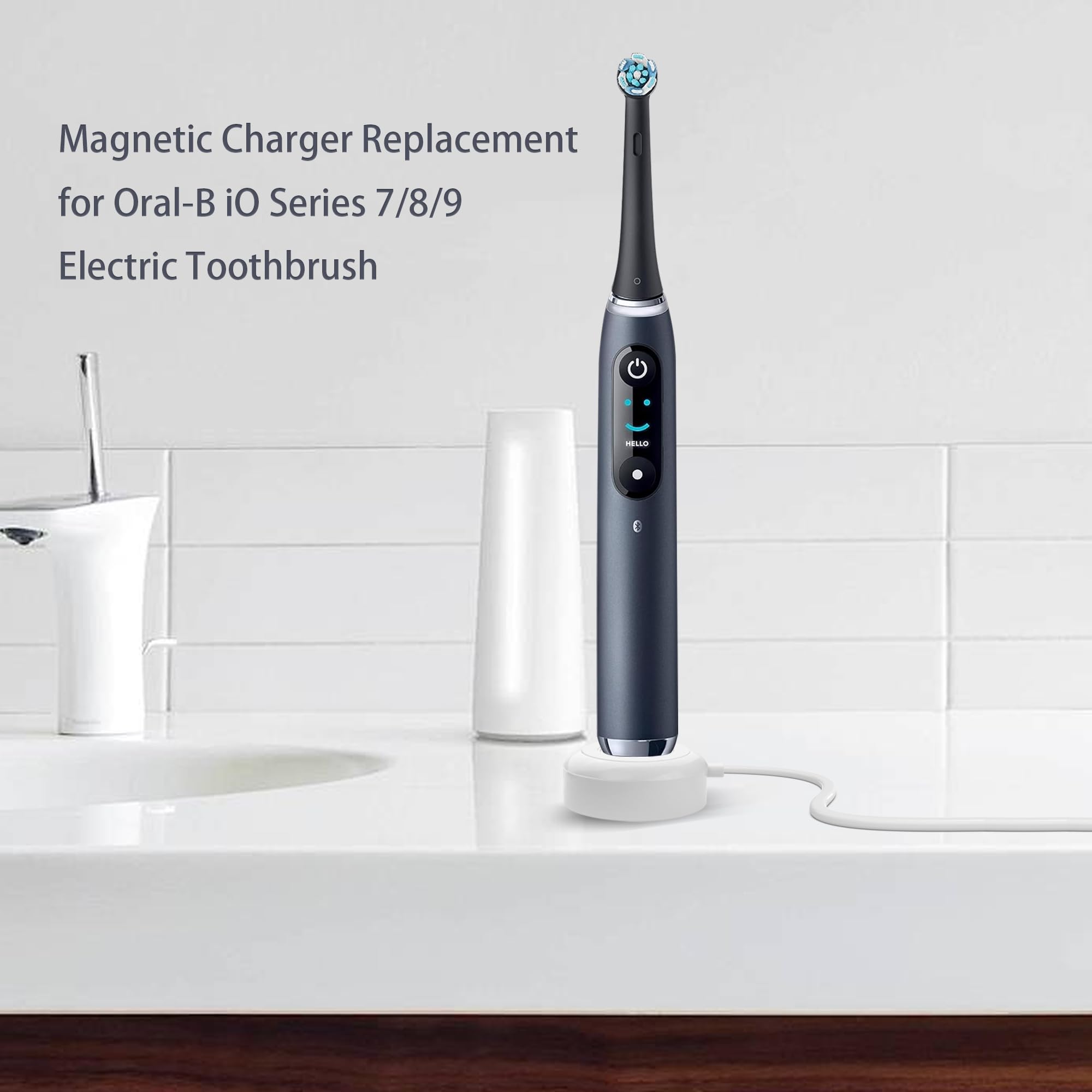 Magnetyczna ładowarka YADHAOD do Oral-B iO 7/8/9, zapasowa stacja dla Braun Oral-B iO, Travel Charger