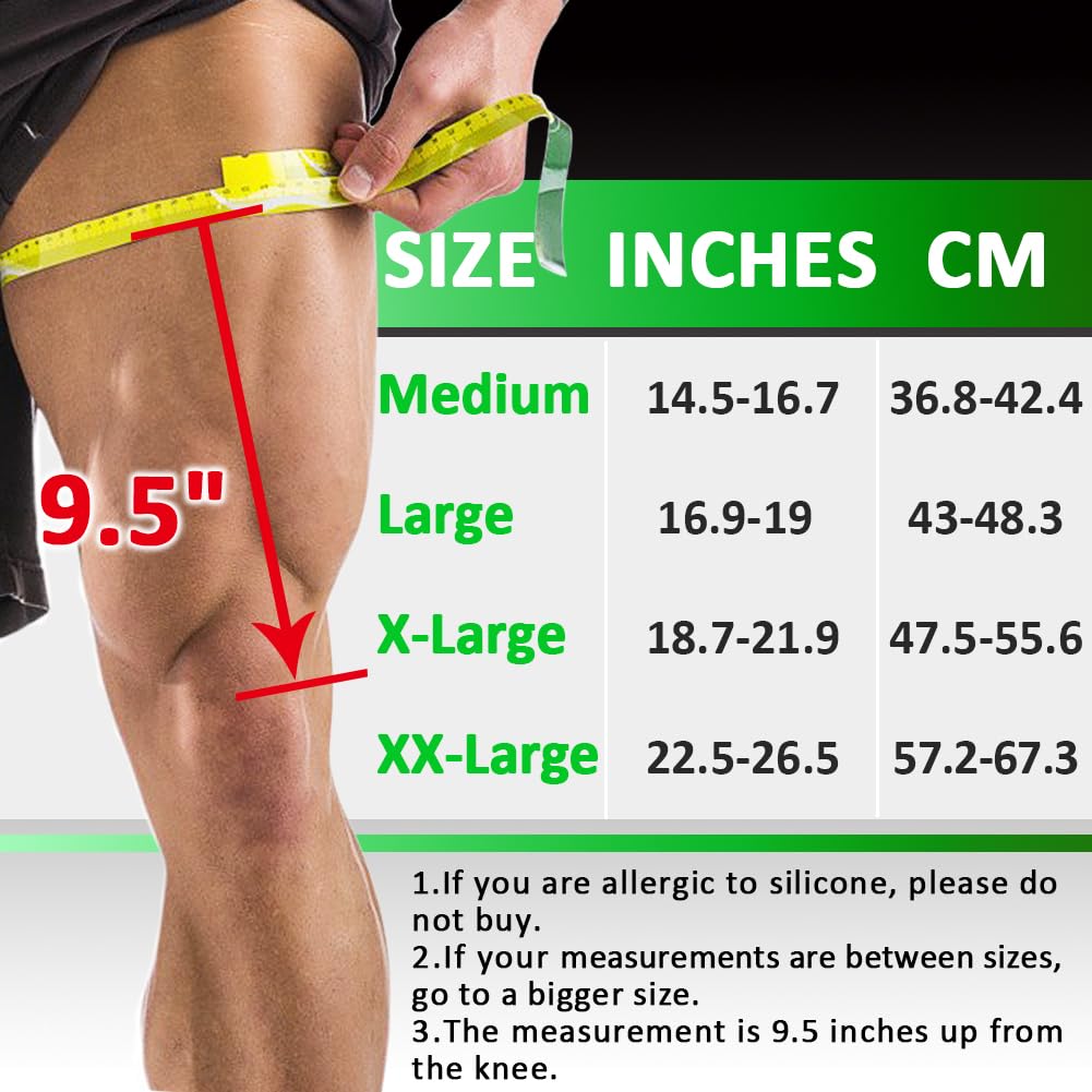 beister Thigh Compression Sleeves, Hamstring Support Brace - Image 2