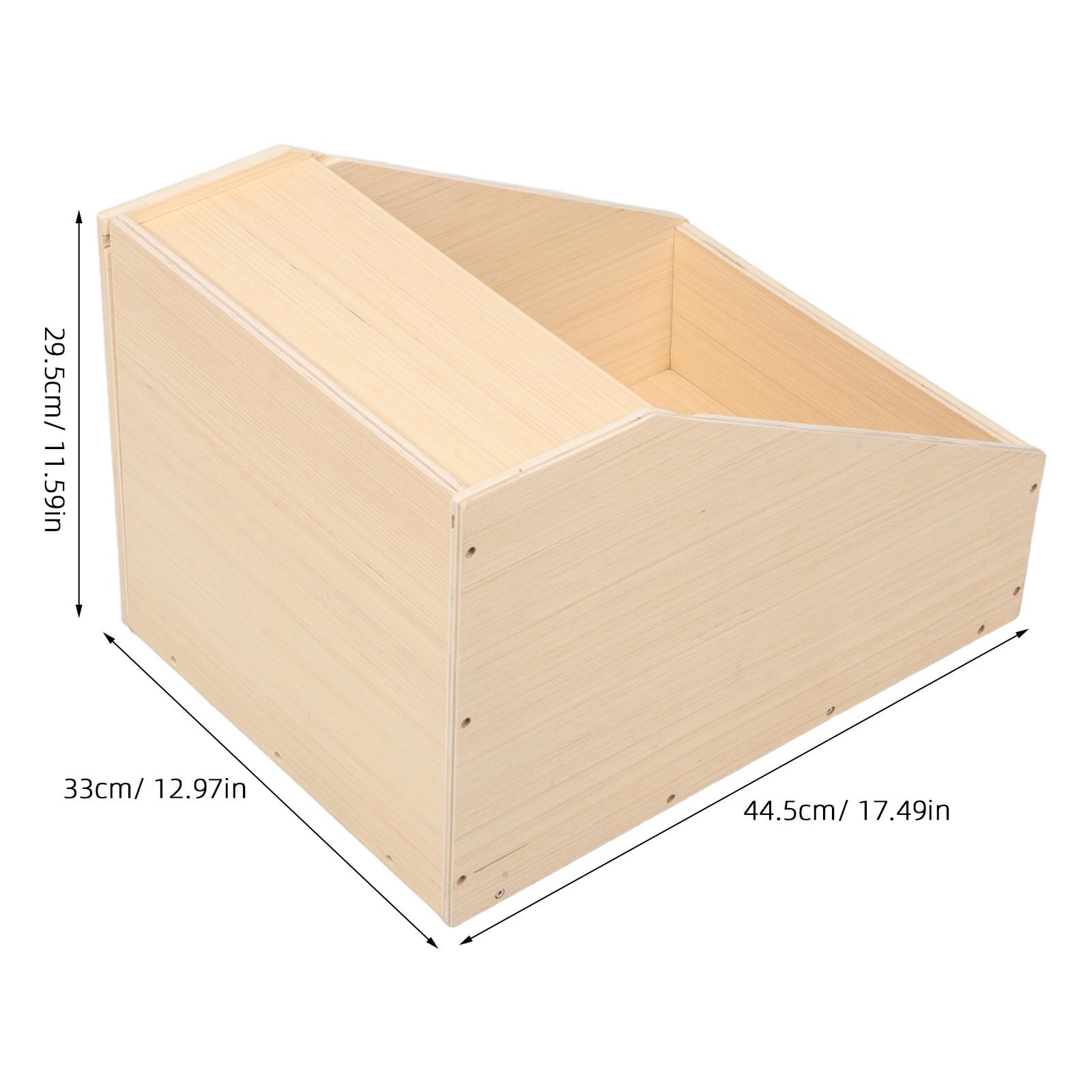 Kisangel Drewniana budka dla królików: schronienie dla małych zwierząt domowych i położniczych z pokrywą - 17,52 x 12,99 x 11,61 cala, kryjówka dla małych zwierząt, królików, świnek morskich i