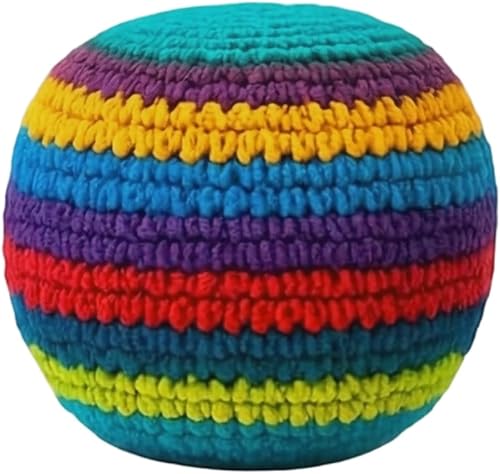 2.36 Inches Crochet Knitted Footbags Hacky Kick Ball Sacks Handmade Balls Hacky 