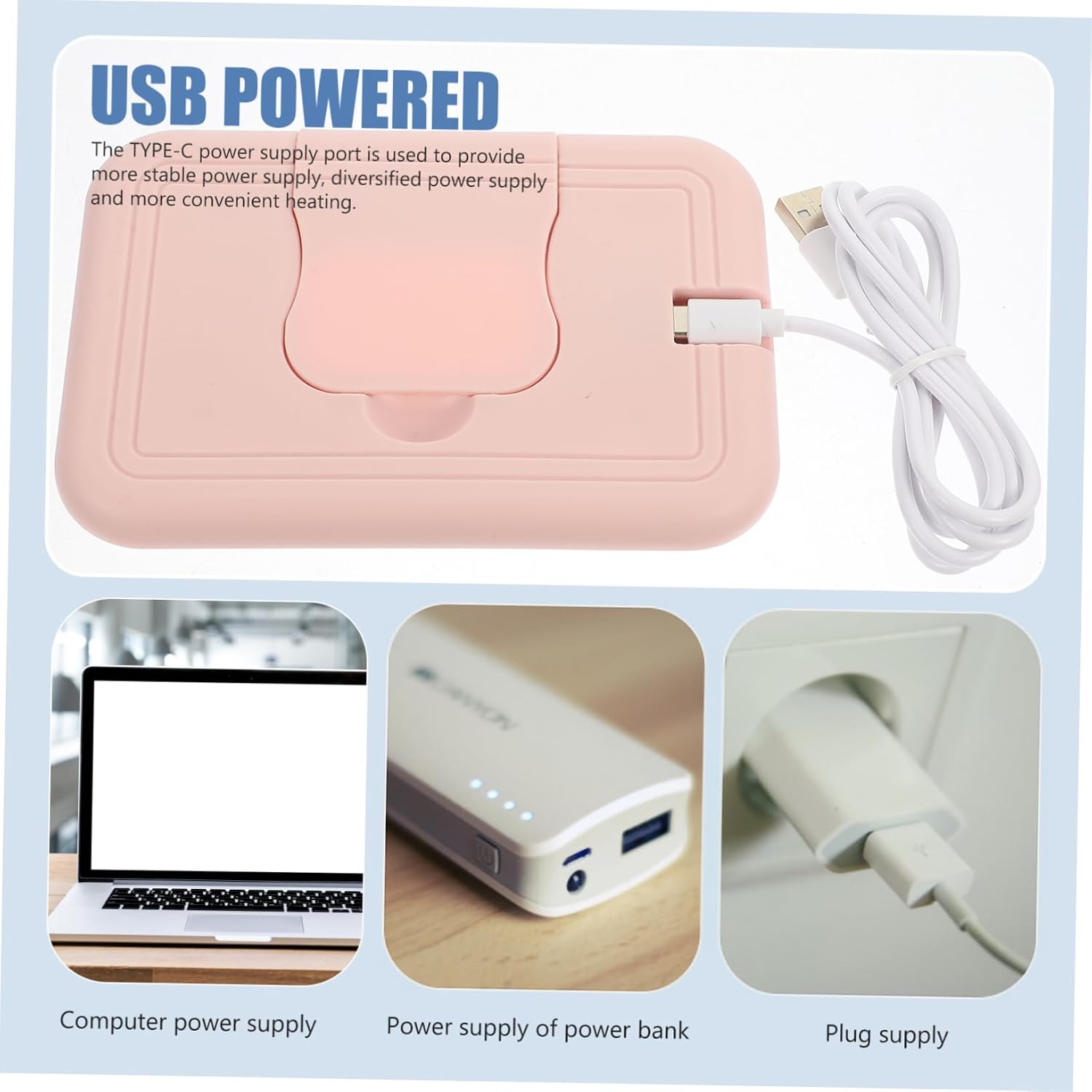 Portable Baby Wipe Warmer Insulated Design Convenient for Newborns Material for Home and Travel Use Keeps Wipes Moist and Warm