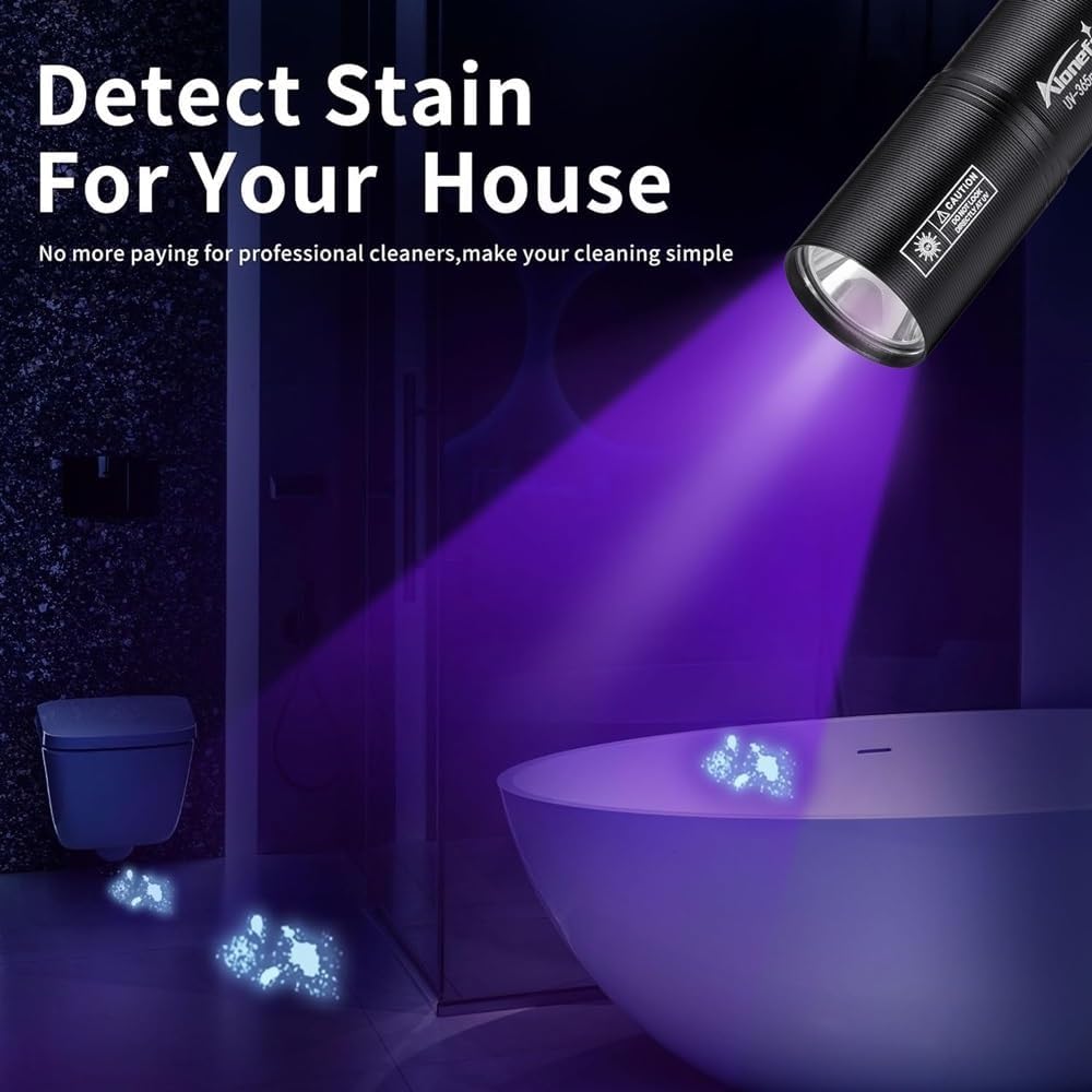 Detect Stains in House with UV Light