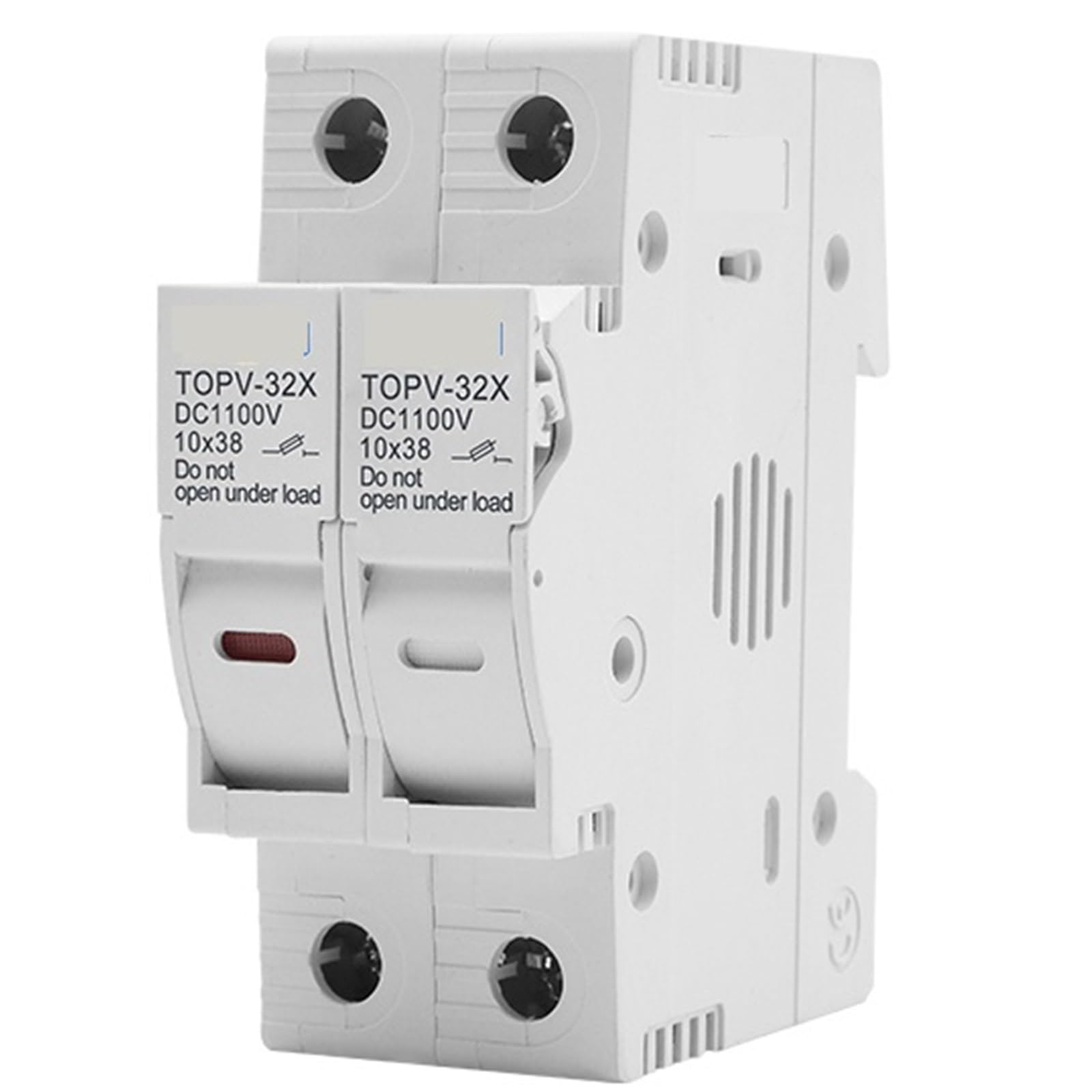 Portafusibles de CC 10 * 38 mm 1100 V TOPV-30