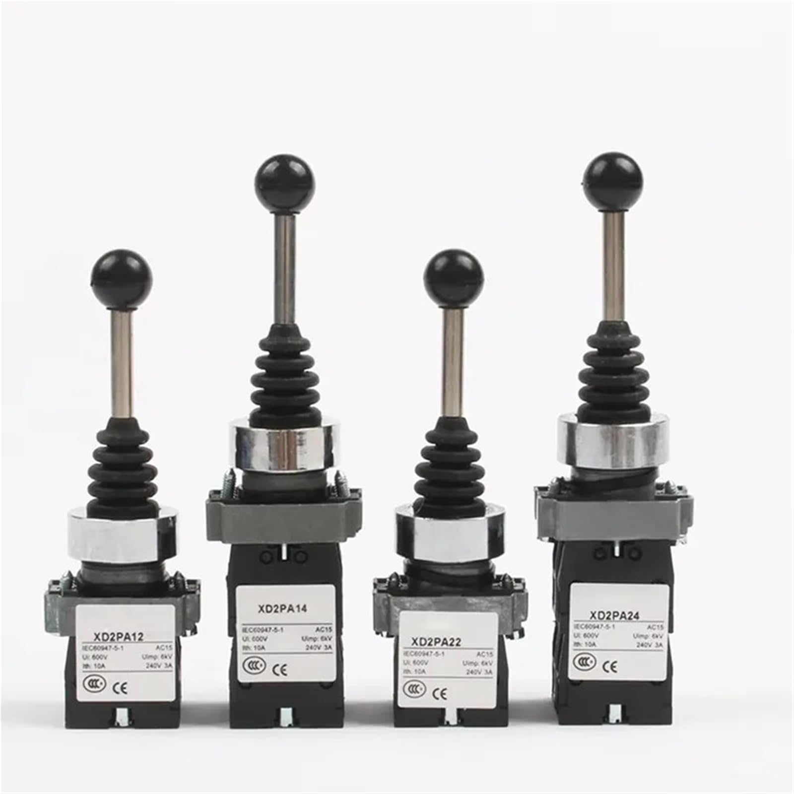 Interrupteur croisé rotatif XD2-PA12 à levier oscillant et position stable - 5