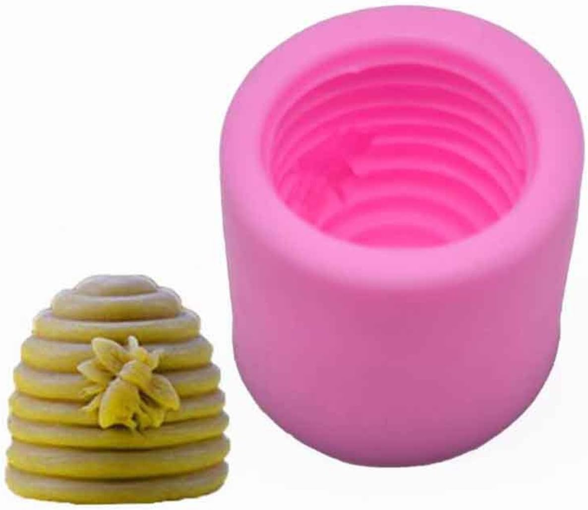 3D Bee Honeycomb Cake Decoration Chocolate Mould Silicone Fondant Molds for Soaps Candy Chocolate Gummies Clay Making Cake Molds Baking Tools