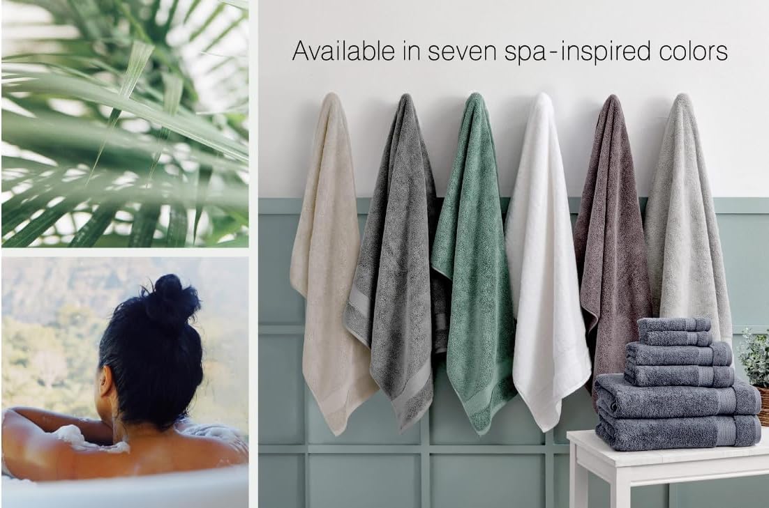 Purely Indulgent 100% Egyptian Cotton Towel Set 4-Piece Towel Set Includes:2 Hand Towels (16