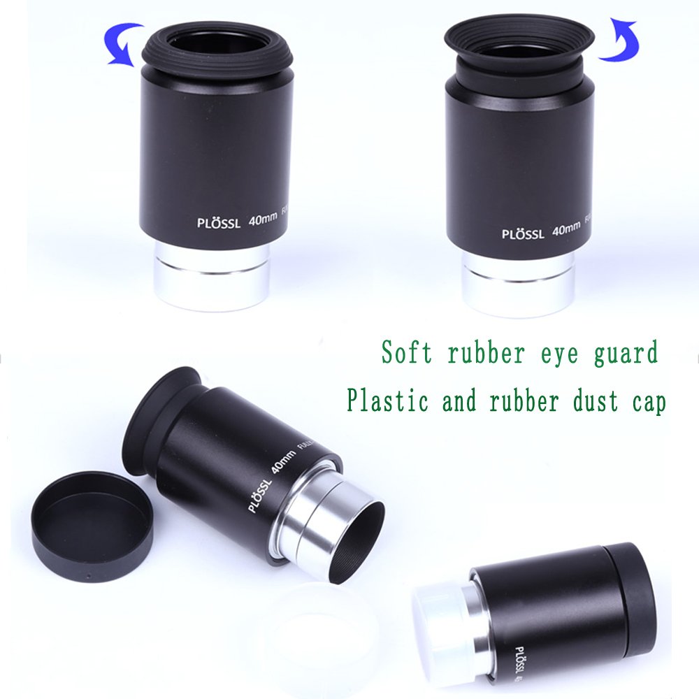 3,2 cm 25 mm Plossl Oculaire de télescope – 4-element Plossl Design – Filetage pour filtres Standard 3,2 cm astronomie