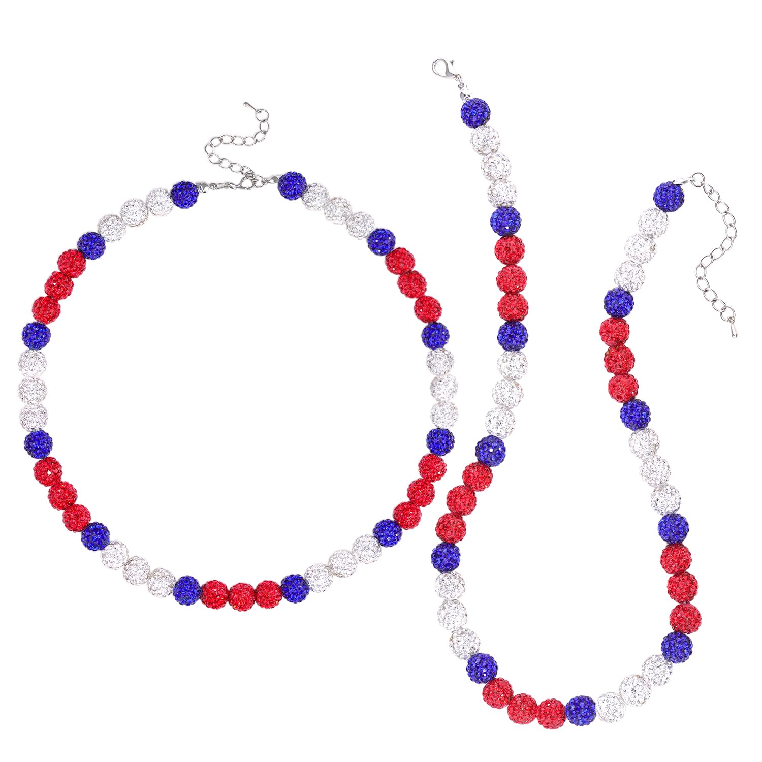 16/18/20/22 Inch Inspired Baseball Necklaces for Boys Adults,Sparkly Ice Collection Baseball Chain Rhinestone Beaded Necklace for Men,Phils Bling