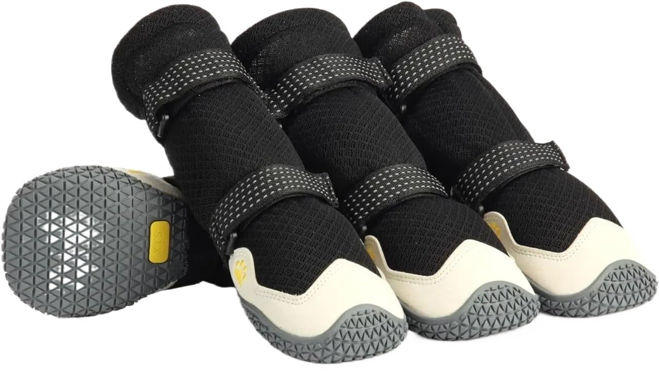 Chaussures toutes saisons pour chien – Imperméables et antidérapantes pour les jours chauds, pluvieux et neigeux (taille 7-8 x 7 cm)