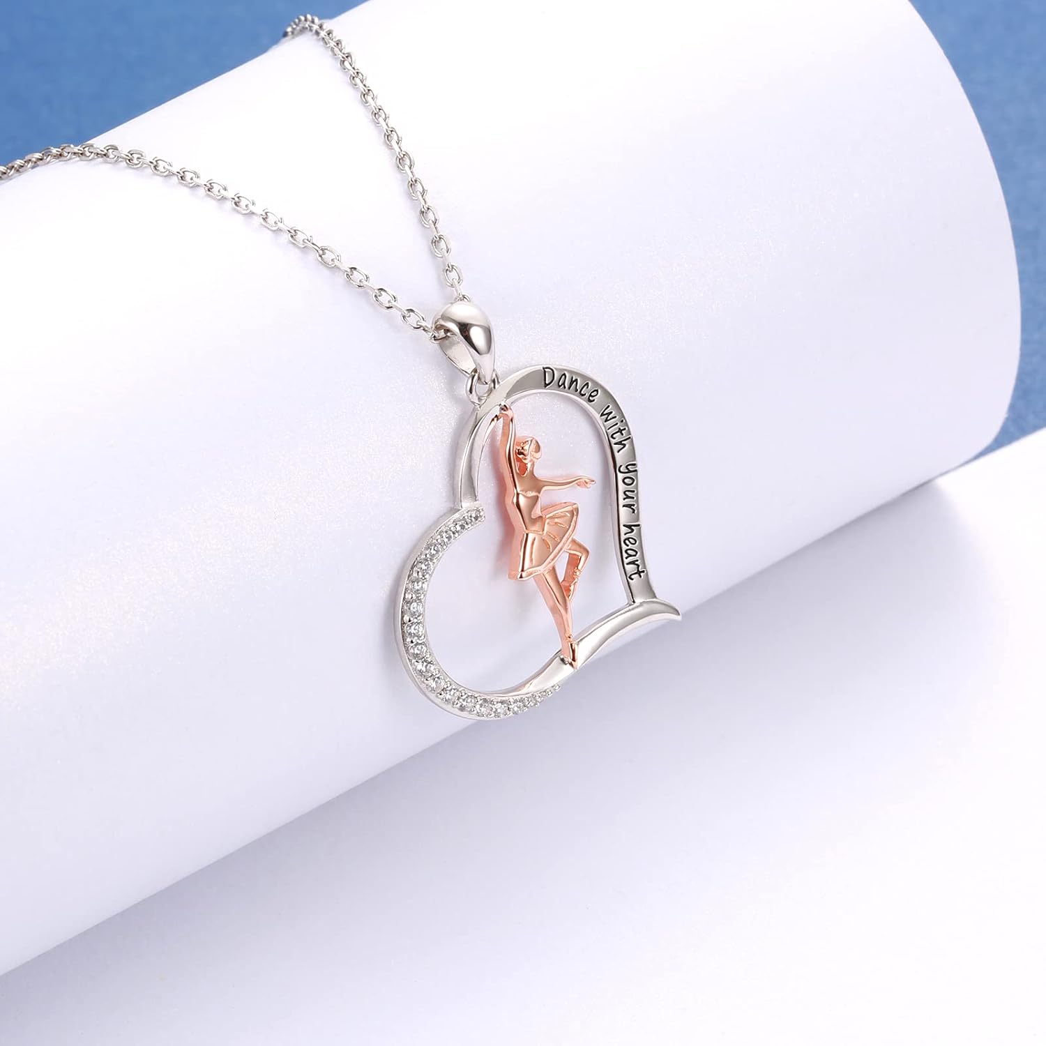 Sariel 925 Sterling Silver Ballerina Necklace for Dancer Women Ballet Dance Pendant Dancing Jewelry Gifts - Image 2