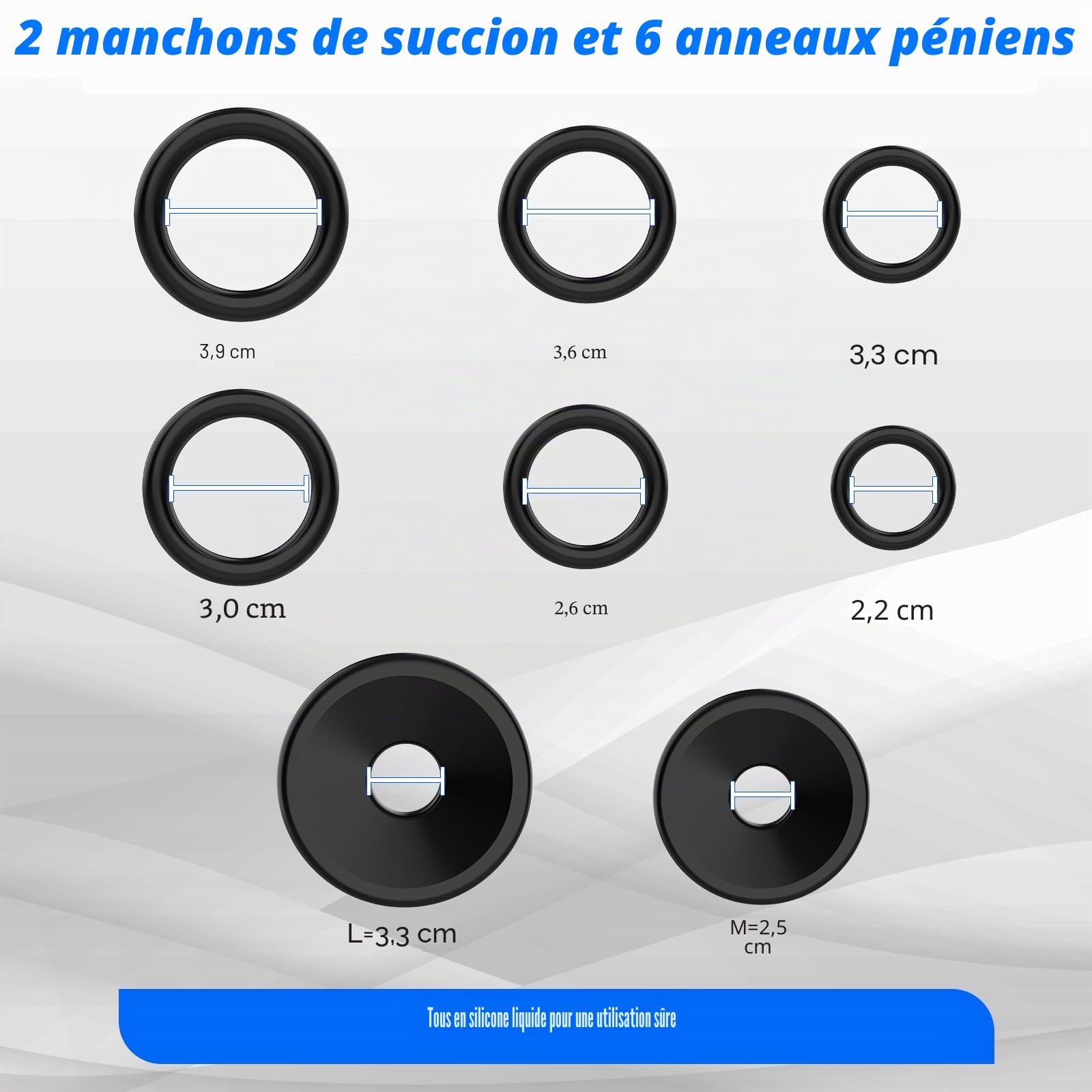 Pompe à pénis, jouet sexuel masculin pour hommes, pompe manuelle – Dispositifs de pompage et d’agrandissement du pénis, agrandissement du pénis pour de plus grandes érections avec masturbateur-cup et