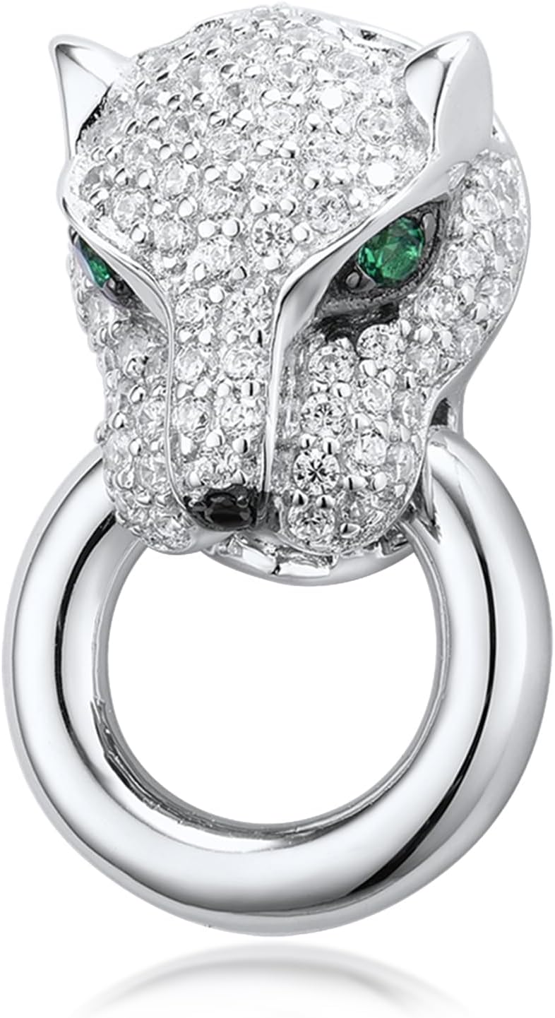 Santuzza 925 Sterling Silver Animal Gemstone Pendant for Women