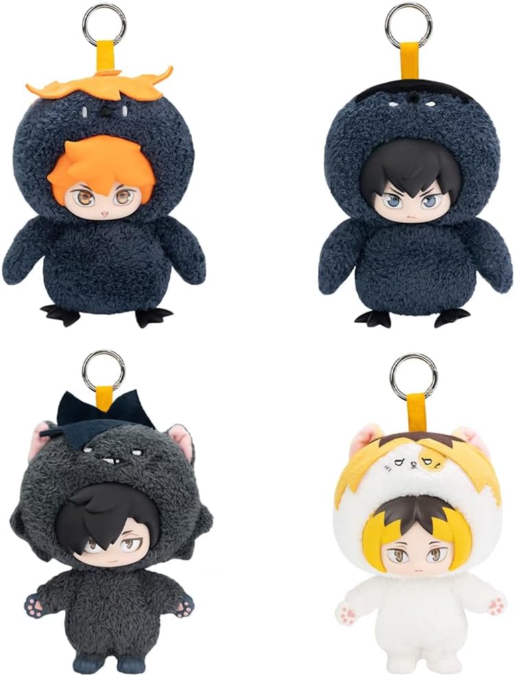 Kuroo Tetsurou Soft Figure Cute Animal Styling Tobio Kageyama Stuffed Figure Anime Kozume Kenma Pendant Bag Charm 15cm