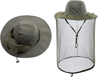 Bee Keeper Beekeeping Veil Hat face Covering Costume Fly Hornet Insect Bug Mosquito mesh Cap