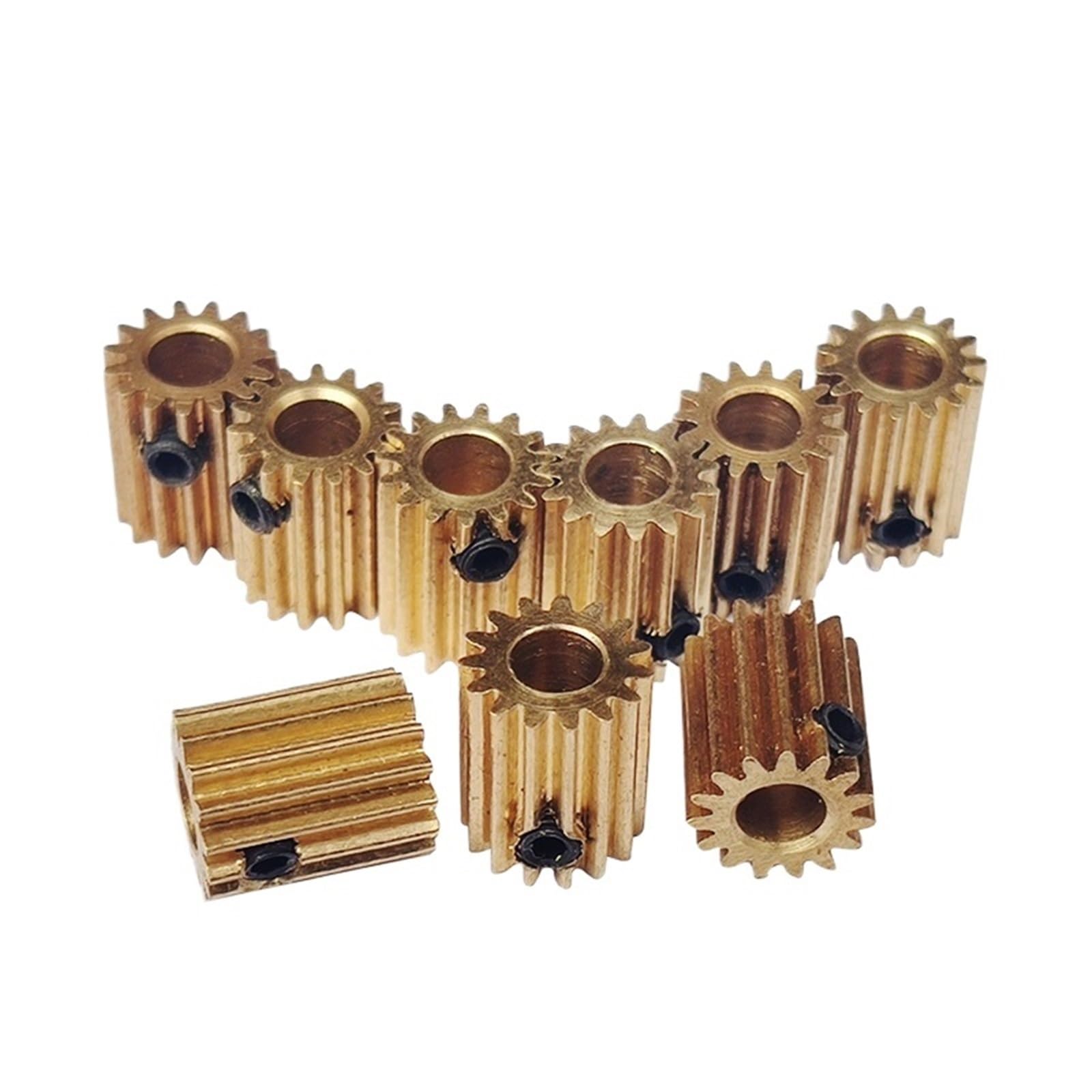 10 sztuk 0,5M zestaw zębatek czołowych - 12 do 17 zębów Koła zębate ze stali miedzianej do inżynierii precyzyjnej(3mm 12 Teeth-thick 10mm)