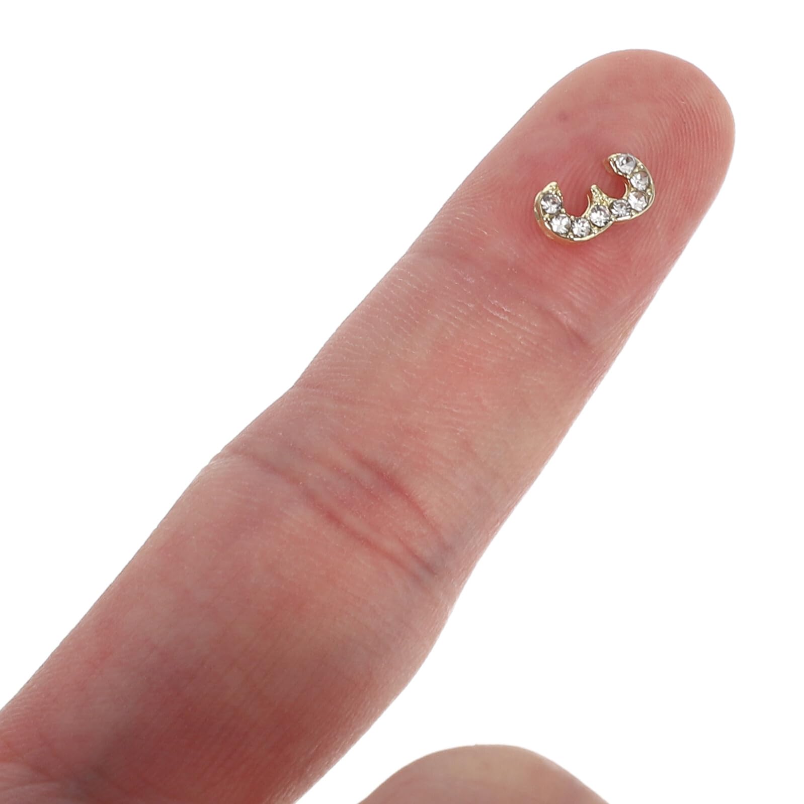 Decorazioni Unghie Numeri Cristalli 100 Pezzi Ferro Flatback Oro | Accessori Gioiello per Nail Art, Applicazione Semplice, Lucentezza Duratura, per Casa e Occasioni Speciali